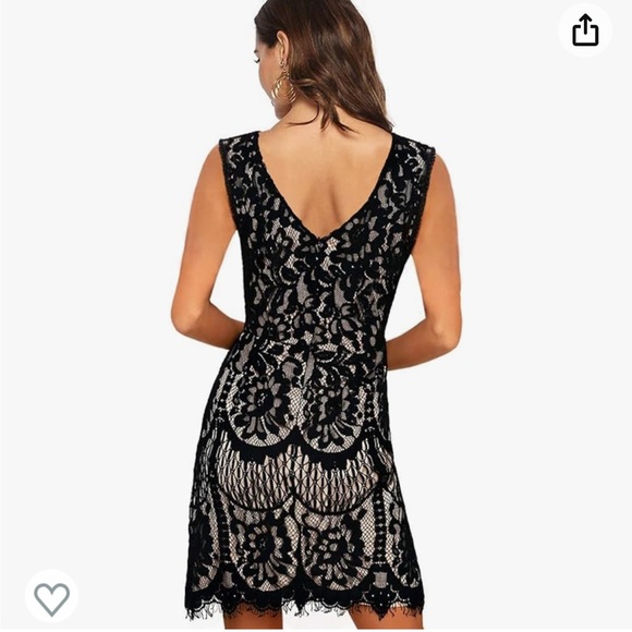 NWOT MSLG Round Neck V-Back
Floral Lace Cocktail Party A Line Dress • Small - Picture 2 of 3